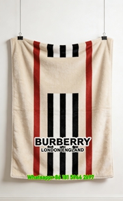 Burberry Icon Stripe Flannel Throw Blanket B165